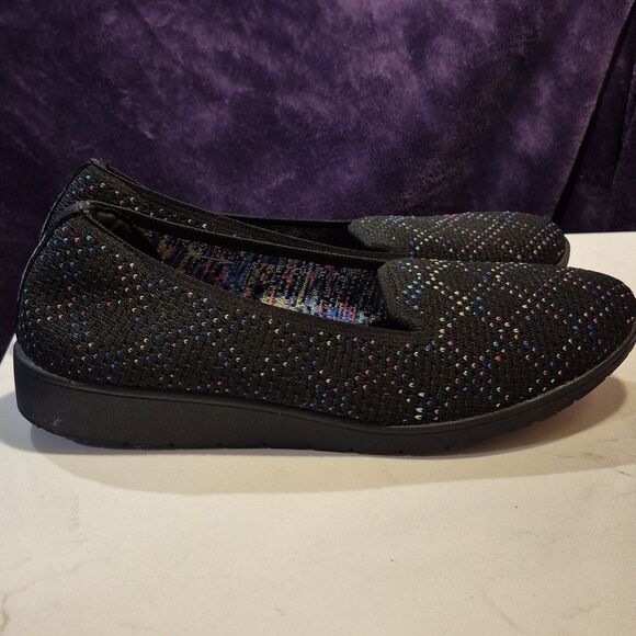 Skechers 8 Black with Bright color fabric stretch - Picture 4 of 7